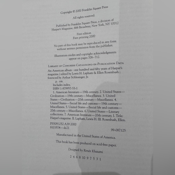 📚 Vintage Stunning Harper's Magazine 150 Years Of The American Album Book - Picture 8 of 16